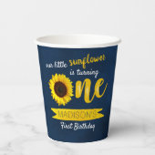 Gobelets En Papier Little Sunflower 1er anniversaire (Verso)