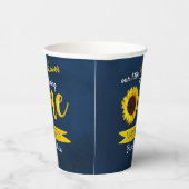 Gobelets En Papier Little Sunflower 1er anniversaire (Droite)