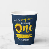 Gobelets En Papier Little Sunflower 1er anniversaire (Recto)