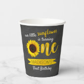 Gobelets En Papier Little Sunflower 1er anniversaire (Verso)