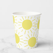 Gobelets En Papier Little Sunshine 1ère fête d'anniversaire (Verso)