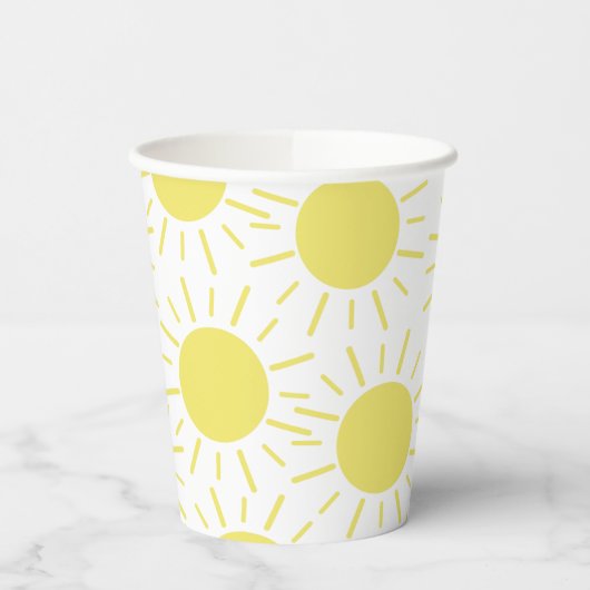 Gobelets En Papier Little Sunshine 1ère fête d'anniversaire (Gauche)