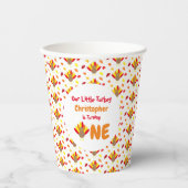 Gobelets En Papier Little Turkey 1er anniversaire (Recto)