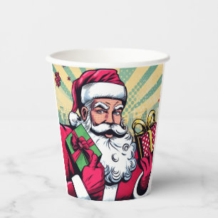Gobelets En Papier Livre de bande dessinée Père Noël/Noël