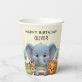 Gobelets En Papier Livre d'histoires d'animaux des bois Anniversaire (Verso)