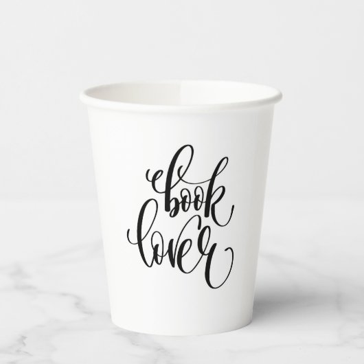 Gobelets En Papier Livre Lover 2 (Gauche)