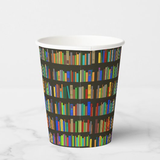 Gobelets En Papier Livres Librairies Design Paper Cup (Droite)