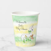 Gobelets En Papier Llama and Teddy Bear Themed Baby Shower (Recto)