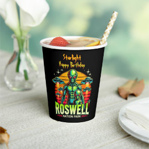 Gobelets En Papier L'oasis extraterrestre de Roswell vous attend !
