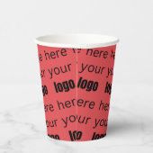 Gobelets En Papier Logo commercial Tiled (Droite)