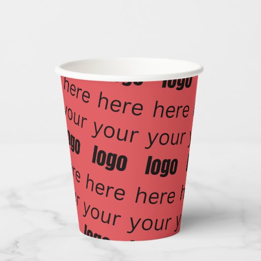 Gobelets En Papier Logo commercial Tiled (Recto)