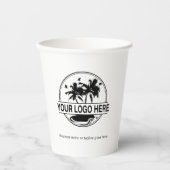 Gobelets En Papier Logo d'affaires élégant moderne professionnel (Recto)