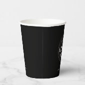 Gobelets En Papier Logo d'affaires noir commercial promotionnel 8oz (Droite)
