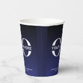 Gobelets En Papier Logo de l'entreprise Marine Blue Business (Droite)