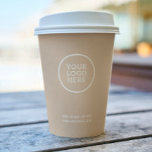 Logo de l'entreprise | Tasses de papier d'entrepri