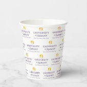 Gobelets En Papier Logo de l'Université d'Albany (Gauche)