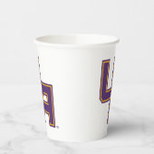 Gobelets En Papier Logo de l'Université d'Albany Initials (Gauche)