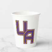 Gobelets En Papier Logo de l'Université d'Albany Initials (Recto)