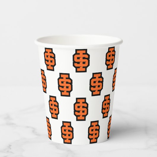 Gobelets En Papier Logo de l'Université d'État de l'Idaho (Verso)