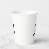 Gobelets En Papier Logo d'entreprise blanc (Droite)