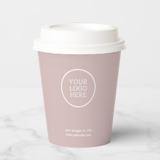 Gobelets En Papier Logo d'entreprise | Design moderne professionnel