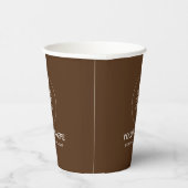Gobelets En Papier Logo d'entreprise modèle Texte Brown Papercup (Droite)