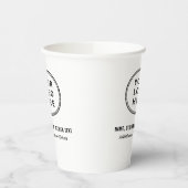 Gobelets En Papier Logo d'entreprise moderne (Gauche)