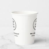 Gobelets En Papier Logo d'entreprise moderne (Droite)