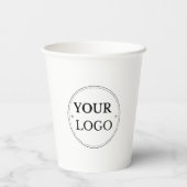 Gobelets En Papier Logo d'entreprise Moderne Professionnel (Verso)