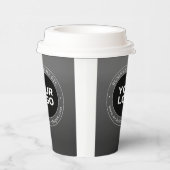 Gobelets En Papier Logo d'entreprise ou design & texte modifiable (Droite)