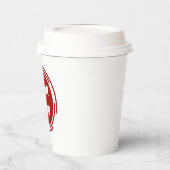 Gobelets En Papier Logo d'entreprise PERSONNALISABLE (Gauche)