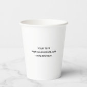 Gobelets En Papier Logo d'entreprise personnalisé Barista Nettoyer no (Verso)