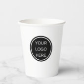 Gobelets En Papier Logo d'entreprise personnalisé Barista Nettoyer no (Recto)