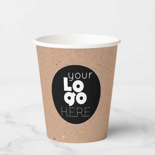 Gobelets En Papier Logo d'entreprise personnalisé Coupe de partie en (Recto)