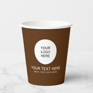 Gobelets En Papier Logo d'entreprise personnalisé Événement d'entrepr