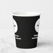 Gobelets En Papier Logo d'entreprise personnalisé | Nom | Design mode (Gauche)