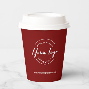 Gobelets En Papier Logo d'entreprise pour événement d'entreprise simp
