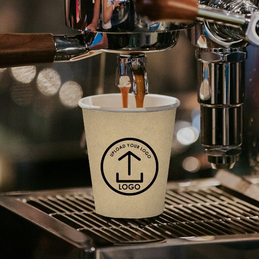 Gobelets En Papier Logo d'entreprise professionnelle moderne Rustic K