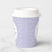 Gobelets En Papier Logo d'entreprise simple et violet minimal personn (Droite)