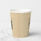 Gobelets En Papier Logo d'entreprise simple Kraft Papier professionne (Droite)