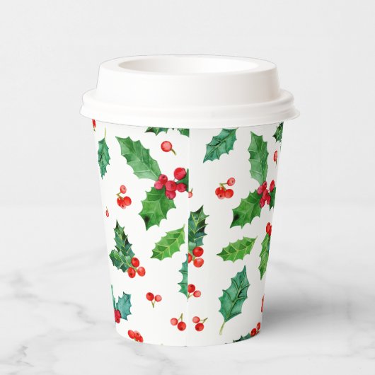 Gobelets En Papier Logo d'entreprise simple Motif de Noël (Droite)