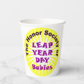 GOBELETS EN PAPIER LOGO DU JOUR DU FEUILLE (Verso)