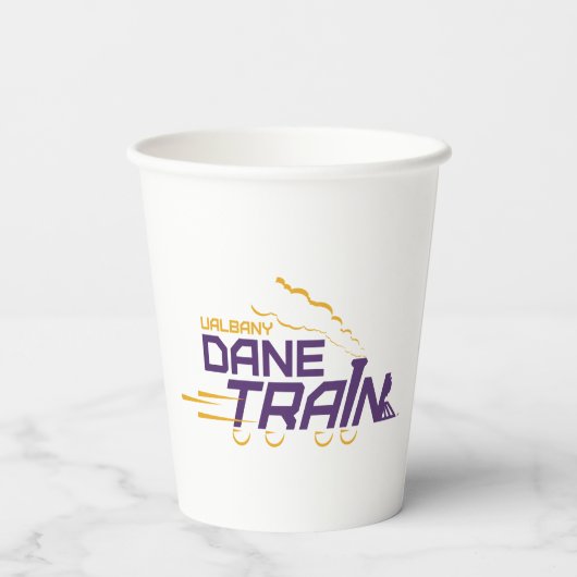 Gobelets En Papier Logo du train UAlbany Dane (Verso)