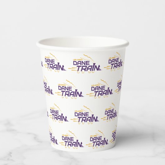 Gobelets En Papier Logo du train UAlbany Dane (Verso)