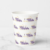 Gobelets En Papier Logo du train UAlbany Dane (Droite)