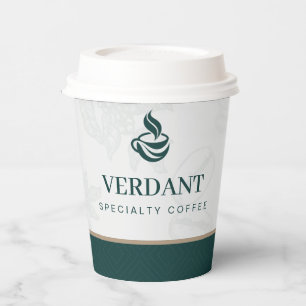 Gobelets En Papier Logo élégant de tasse en papier pour café spéciali