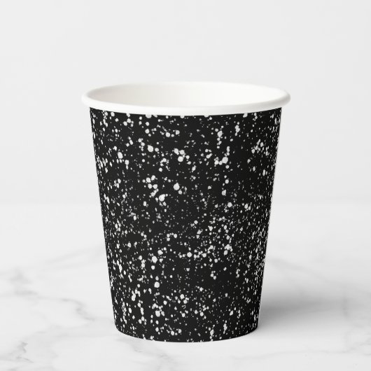 Gobelets En Papier Logo en noir et blanc (Verso)