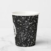Gobelets En Papier Logo en noir et blanc (Gauche)