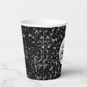 Gobelets En Papier Logo en noir et blanc (Droite)