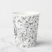 Gobelets En Papier Logo en noir et blanc (Gauche)